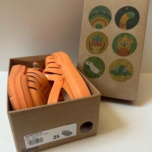 Mini Melissa Orange Sandals Vibrant and Stylish